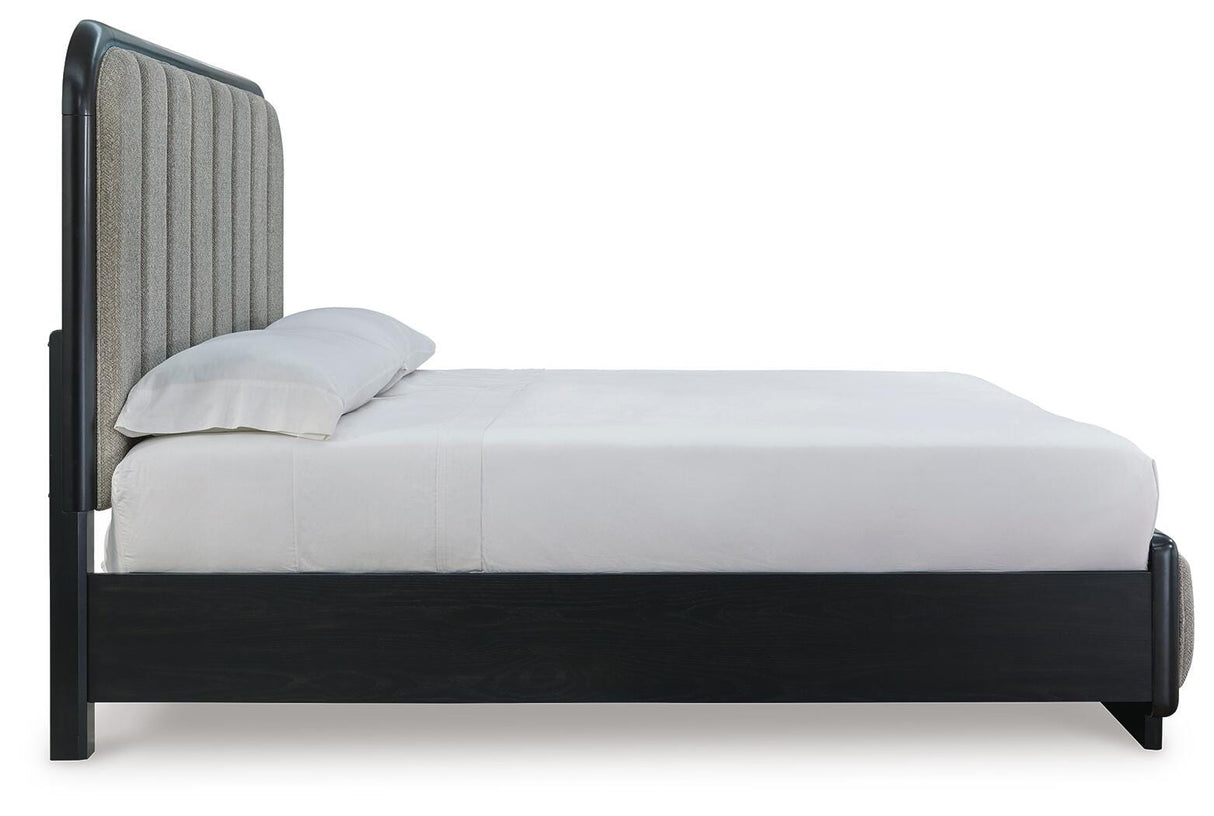 Rowanbeck King Upholstered Panel Bed - B821B4
