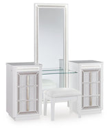 Chalanna Vanity, Mirror and Stool - B822B6