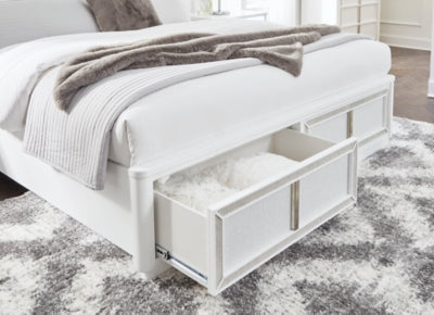 Chalanna King Upholstered Storage Bed - B822B4