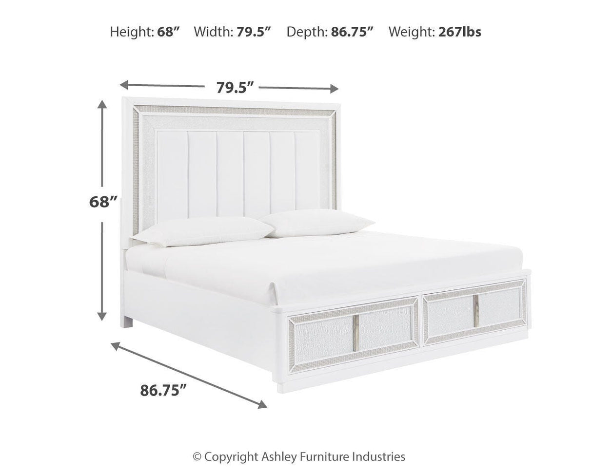 Chalanna King Upholstered Storage Bed - B822B4
