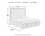 Chalanna King Upholstered Storage Bed - B822B4