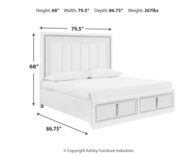 Chalanna King Upholstered Storage Bed - B822B4