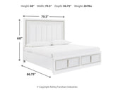 Chalanna King Upholstered Storage Bed - B822B4