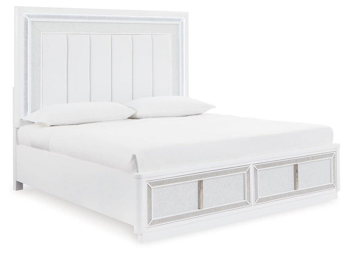 Chalanna King Upholstered Storage Bed - B822B4