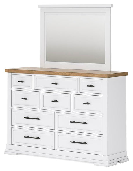 Ashbryn Dresser and Mirror - B844B1