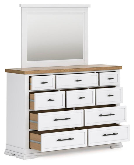 Ashbryn Dresser and Mirror - B844B1