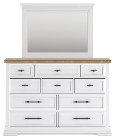Ashbryn Dresser and Mirror - B844B1