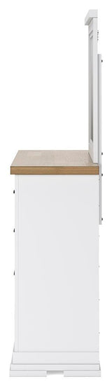 Ashbryn King Panel Storage Bed, Dresser, Mirror and Nightstand - B844B9
