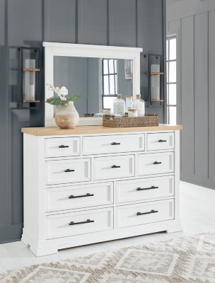 Ashbryn Dresser and Mirror - B844B1