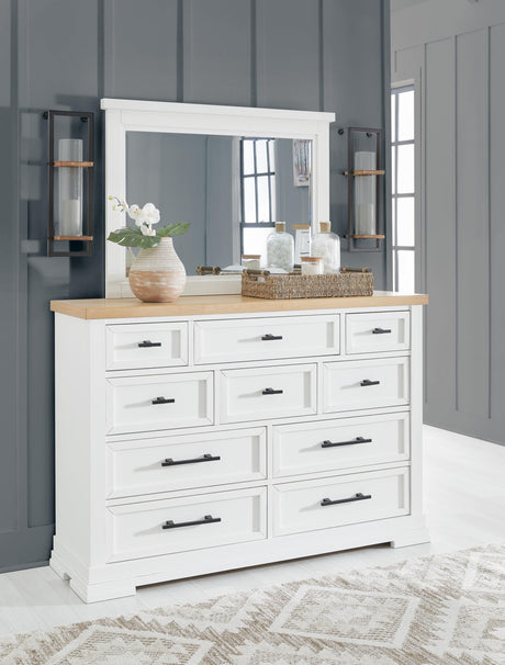 Ashbryn Dresser and Mirror - B844B1