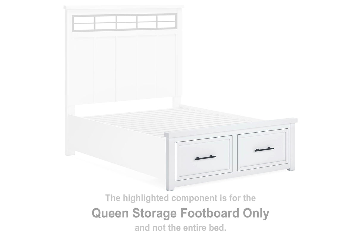 Ashbryn Queen Storage Footboard - B844-54S