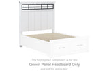 Ashbryn Queen Panel Headboard with Roll Slats - B844-57