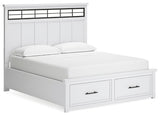 Ashbryn California King Panel Storage Bed, Dresser and Mirror - B844B7