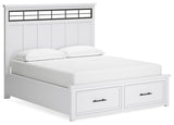 Ashbryn California King Panel Storage Bed, Dresser and Mirror - B844B7