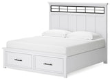 Ashbryn King Panel Storage Bed - B844B4