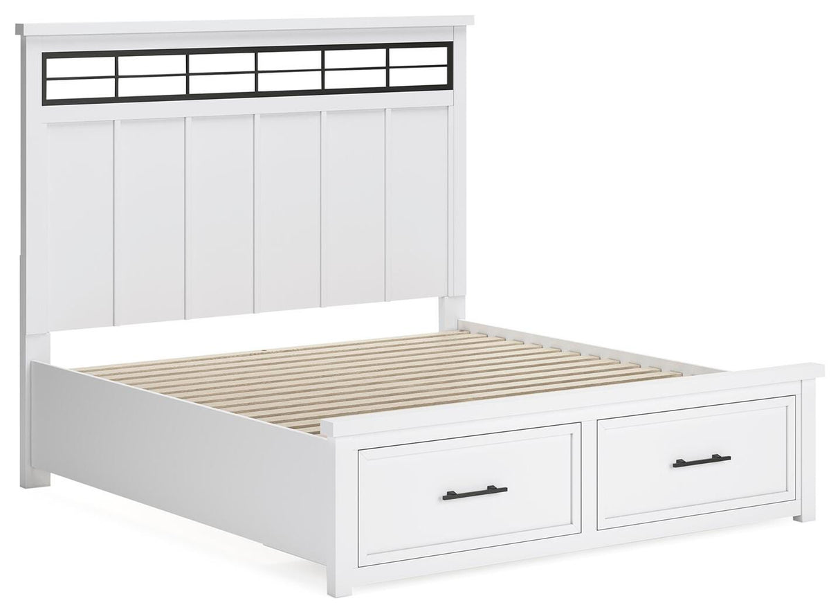 Ashbryn King Panel Storage Bed - B844B4