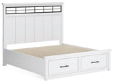 Ashbryn King Panel Storage Bed, Dresser and Mirror - B844B6