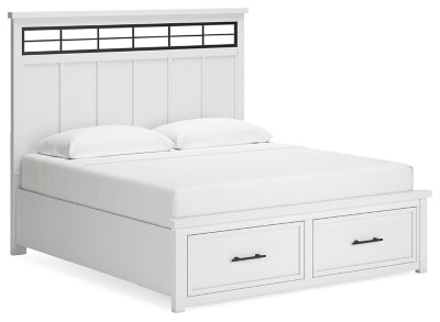 Ashbryn King Panel Storage Bed, Dresser and Mirror - B844B6