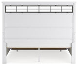 Ashbryn King Panel Storage Bed, Dresser, Mirror and Nightstand - B844B9