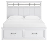 Ashbryn King Panel Storage Bed, Dresser and Mirror - B844B6
