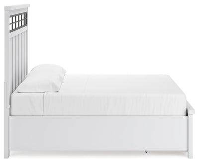 Ashbryn King Panel Storage Bed, Dresser and Mirror - B844B6