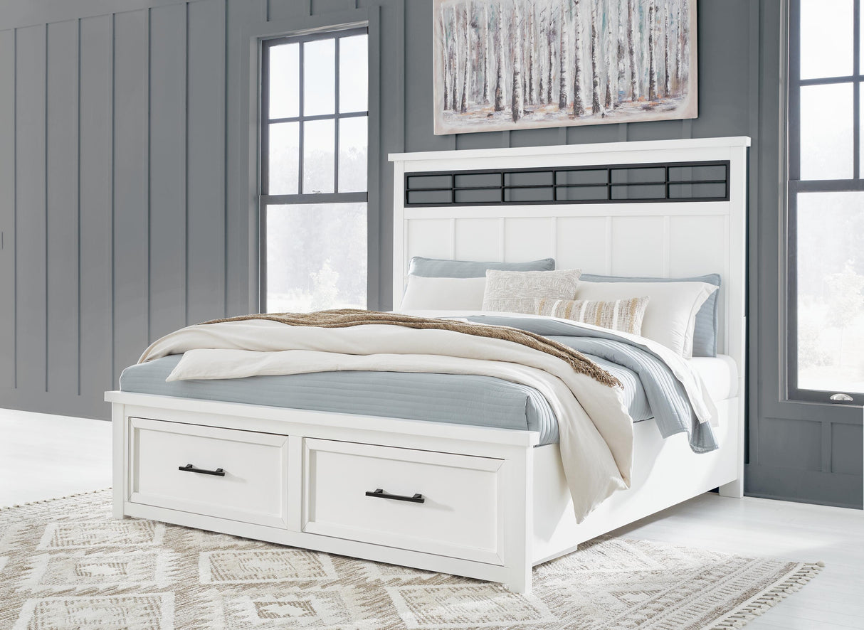 Ashbryn California King Panel Storage Bed - B844B5