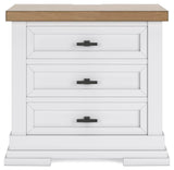 Ashbryn King Panel Storage Bed, Dresser, Mirror and Nightstand - B844B9