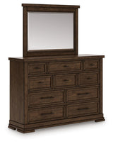 Taffenbrook Queen Panel Storage Bed, Dresser and Mirror - B849B3
