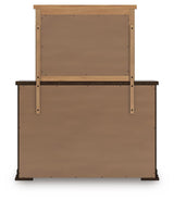 Taffenbrook Queen Panel Storage Bed, Dresser and Mirror - B849B3
