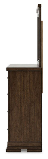 Taffenbrook Queen Panel Storage Bed, Dresser and Mirror - B849B3