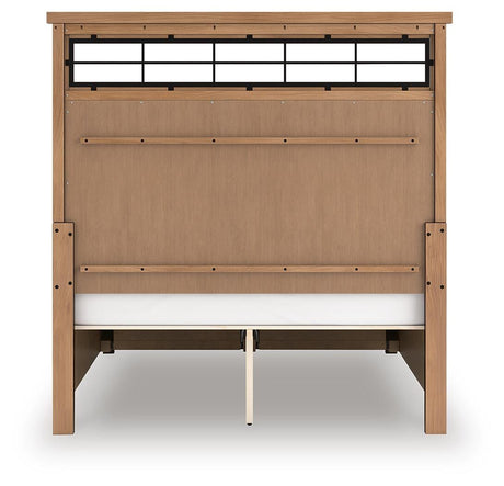 Taffenbrook Queen Panel Storage Bed, Dresser and Mirror - B849B3