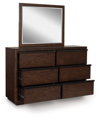 Dilenno Queen Canopy Bed, Dresser and Mirror - PCB857B3