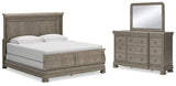 Lexorne California King Sleigh Bed, Dresser and Mirror - B924B9