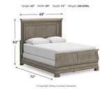 Lexorne Queen Sleigh Bed, Dresser and Mirror - B924B3