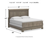 Lexorne California King Sleigh Bed, Dresser and Mirror - B924B9