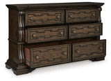 Maylee Queen Upholstered Panel Bed, Dresser and 2 Nightstands - B947B20