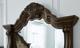Maylee King Upholstered Bed, Dresser and Mirror - B947B6