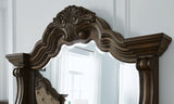 Maylee King Upholstered Bed, Dresser and Mirror - B947B6