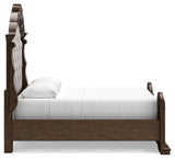 Maylee Queen Upholstered Panel Bed, Dresser and 2 Nightstands - B947B20