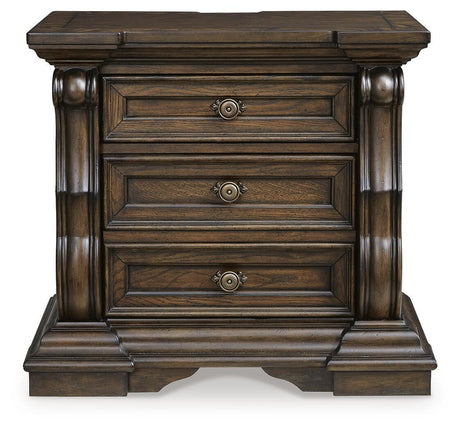 Maylee King Upholstered Bed, Dresser and 2 Nightstands - B947B14