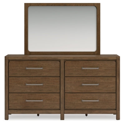Cabalynn King Upholstered Bed, Dresser and Mirror - B974B10