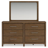 Cabalynn King Upholstered Bed, Dresser, Mirror and Nightstand - B974B14