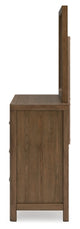 Cabalynn California King Upholstered Bed, Dresser and Mirror - B974B11