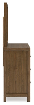 Cabalynn California King Panel Bed with Storage, Dresser and Mirror - B974B13
