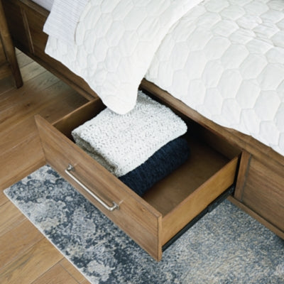 Cabalynn King Panel Bed with Storage - B974B8