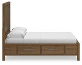Cabalynn Queen Panel Bed with Storage - B974B4