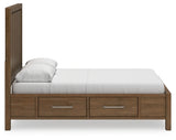 Cabalynn Queen Panel Bed with Storage - B974B4