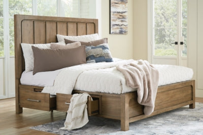 Cabalynn California King Panel Bed with Storage - B974B9