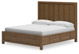 Cabalynn California King Panel Bed with Storage - B974B9