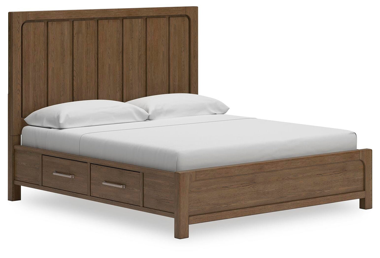 Cabalynn California King Panel Bed with Storage - B974B9